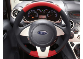 Ford-Ka-09-2008-2016-lederen-stuurwiel-zwart-rood-leder-met-rand-in-Pearl-White-1573500