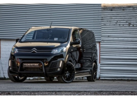 JUS40601B Musketier Citroën Jumpy / Peugeot Expert / Toyota ProAce 2016 - .. rvs-bullbar zwart Ø60 mm met EG-goedkeuring